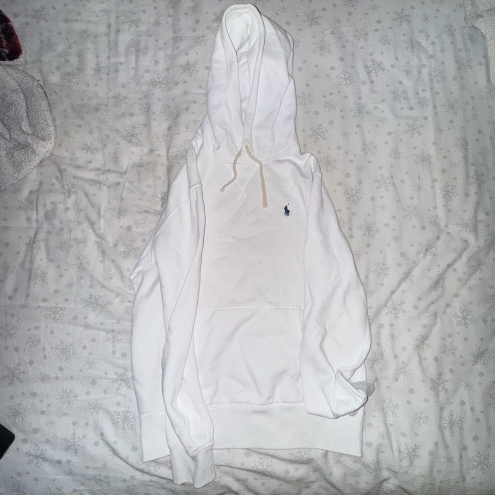 Polo by Ralph Lauren White Hoodie Sweater